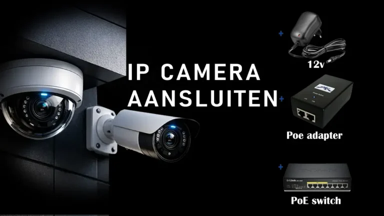 IP camera aansluiten