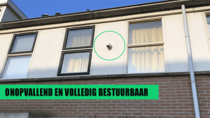 auto bewakingscamera aan gevel