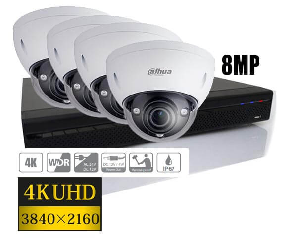Dahua 4K set met 8 kanaals recorder