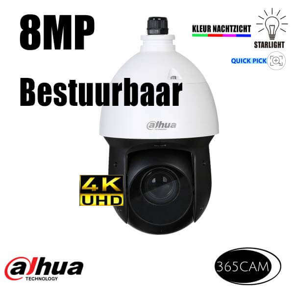 4K bestuurbare bewakingscamera.
