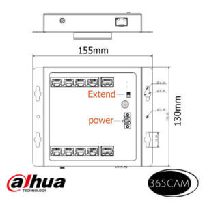 Dahua PoE switch meterkast model