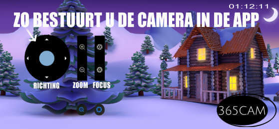 Zo bestuurt u de PTZ camera in de DMSS app