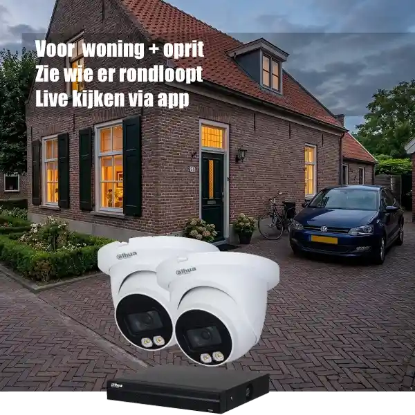 woonhuis met auto op oprit